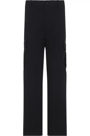 Moncler Bukser, Herre, Sort, L, Bomuld, Sort Stilfulde Bomuld Elastan Bukser