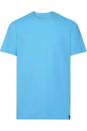 Boggi Milano Top, Herre, Blå, XL, Bomuld, Slub Cotton Jersey T-shirt