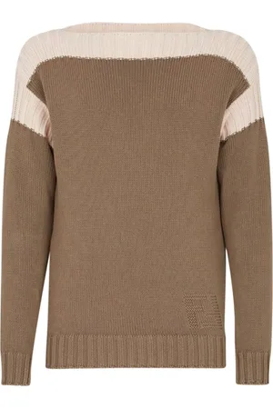 Fendi Strik, Herre, , L, Bomuld, Bomuld Cashmere Sweater Aw23