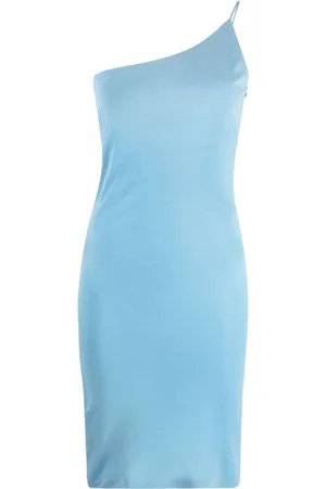 Dsquared2 Kjole, Dame, Blå, XS, Uld, Midi Kjole