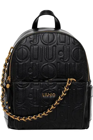 Liu Jo Taske, Dame, Sort, ONE SIZE, Uld, Elegant rygsæk med funklende detaljer