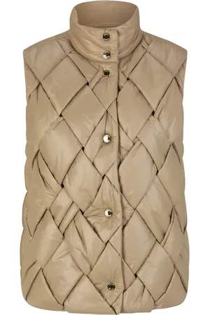 JOOP! Jakke, Dame, , L, Uld, Polstret damevest med pintuck-design