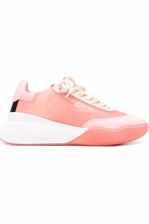 Stella McCartney Sko, Dame, Lyserød, 41 EU, Uld, Loop Lace-Up Sneakers