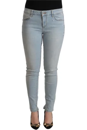 Liu Jo Jeans, Dame, Blå, W32, Denim, Mid Waist Skinny Denim