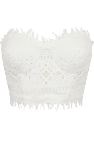 ERMANNO SCERVINO Top, Dame, Hvid, XS, Polyester, Sleeveless Top