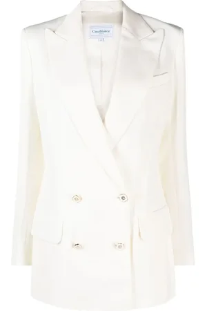 Casablanca Jakke, Dame, Hvid, S, Bomuld, Double Breasted Blazer