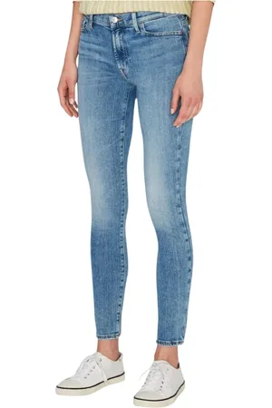 7 for all Mankind Jeans, Dame, Blå, W26, Denim, HW Skinny Denim Bukser