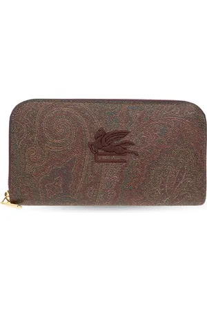 Etro Tilbehør, Dame, Brun, ONE SIZE, Uld, Wallet med logo