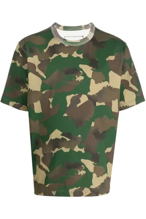 Heron Preston Top, Herre, Grøn, M, Bomuld, Camo - Bomulds T-shirt
