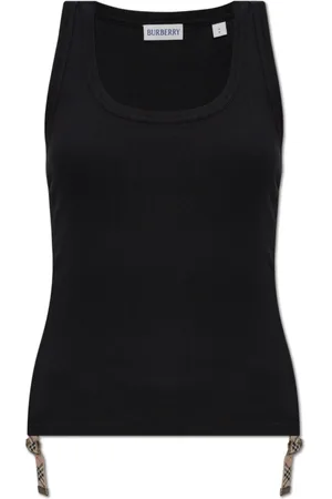 Burberry Top, Dame, Sort, M, Bomuld, Ruched Top