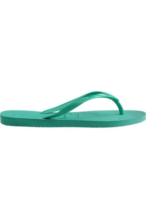 Havaianas Sko, Dame, Grøn, 41 EU, Uld, Hvide Gummistropper Flip Flops