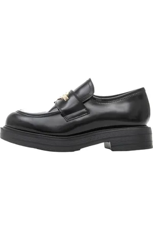 Moschino Sko, Dame, Sort, 38 EU, Læder, Sorte Læder Loafers