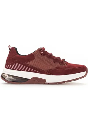 Gabor Sko, Dame, Rød, 43 EU, Suede, Rollingsoft Dame Walking Sneaker
