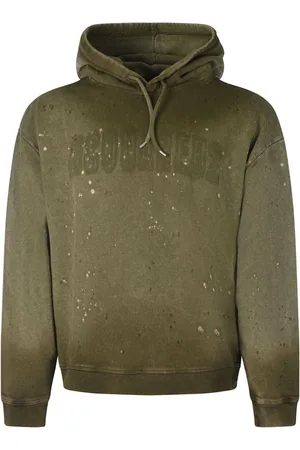 Dsquared2 Sweathshirts & Hoodies, Herre, Grøn, L, Uld, Stilfulde Sweaters Kollektion