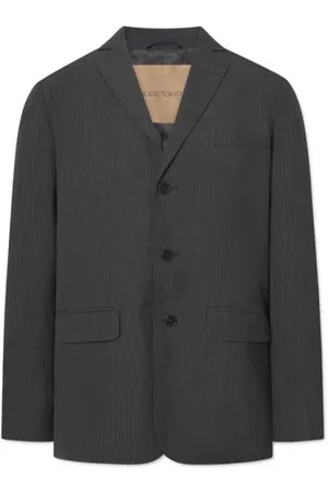 Rue de Tokyo Jakke, Herre, Grå, M, Uld, Uld Pinstripe Blazer