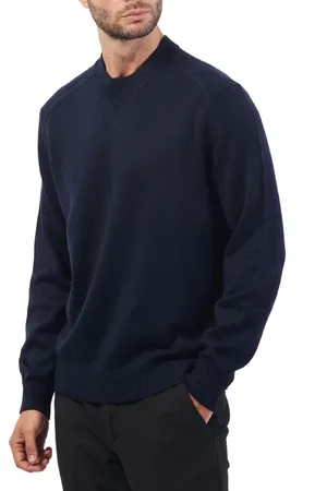 Emporio Armani Strik, Herre, Blå, M, Bomuld, Basic Crewneck Sweater