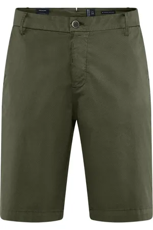 Bomboogie Shorts, Herre, Grøn, W40, Bomuld, Bomulds Bermuda Shorts med Mikroprint
