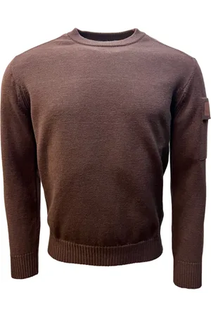 C.P. Company Strik, Herre, Brun, S, Uld, Urban Merino Crew Neck Sweater