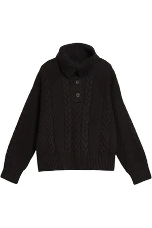GANT Strik, Dame, Sort, M, Bomuld, Cozy Twist Sweater