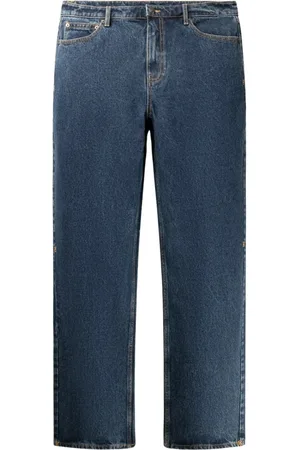 Daily paper Jeans, Herre, Blå, M, Bomuld, Straight Fit Zipper Jeans