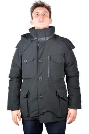 Canada Goose Jakke, Herre, Sort, M, Læder, Parka Drummond