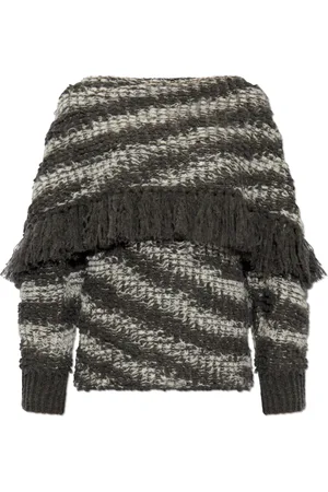 Stella McCartney Strik, Dame, Grå, S, Uld, Uldsweater