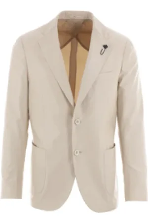LARDINI Jakke, Herre, , L, Bomuld, Bomuldsgabardine Todelt Kjole