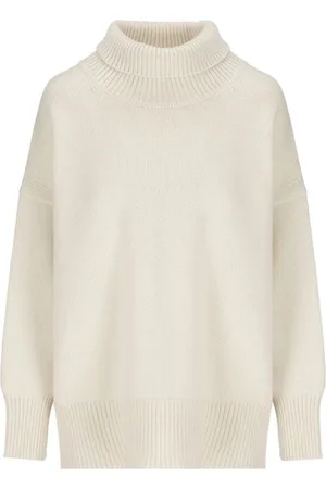 Chloé Strik, Dame, Hvid, XS, Cashmere, Cashmere Turtleneck Sweater