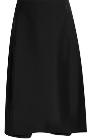 Marni Nederdel, Dame, Sort, 2XS, Uld, Nederdel med dekorative syninger