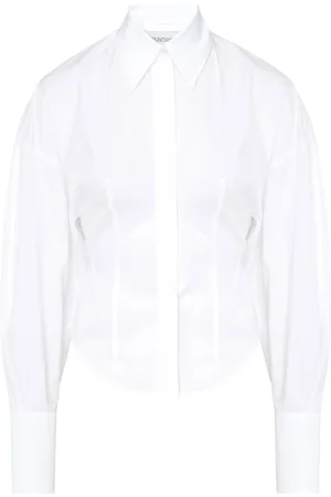 Sportmax Bluser & Skjorter, Dame, Hvid, S, Bomuld, Nelson Skjorte