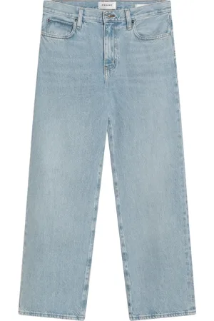 Frame Jeans, Dame, Blå, W29, Denim, Jane Crop Regenerated Denim Jeans