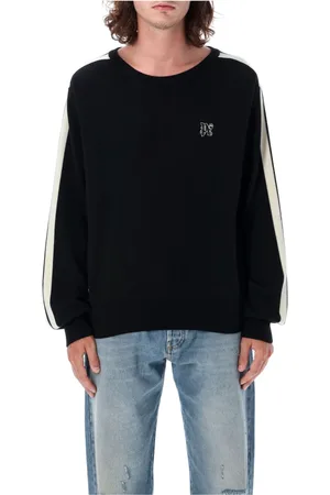 Palm Angels Strik, Herre, Sort, XL, Uld, Sort Strikvarer Aw24 Track Sweater