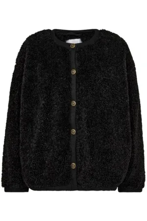 Co`Couture Jakke, Dame, Sort, M, Uld, Teddy Jakke