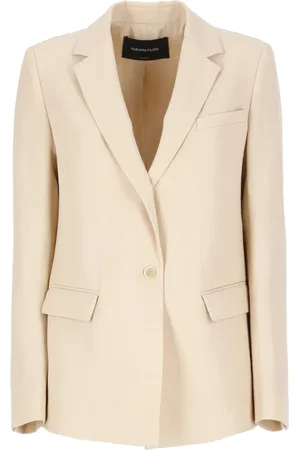 Fabiana Filippi Jakke, Dame, Lyserød, S, Uld, Uld Linned Blazer
