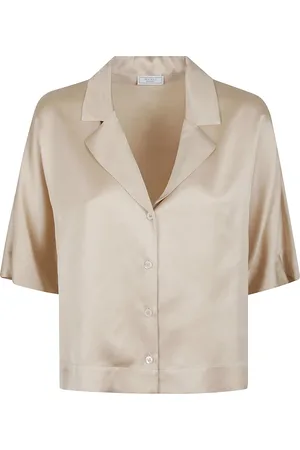 PESERICO SIGN Bluser & Skjorter, Dame, , M, Uld, Neutral Skjorte til alsidige outfits