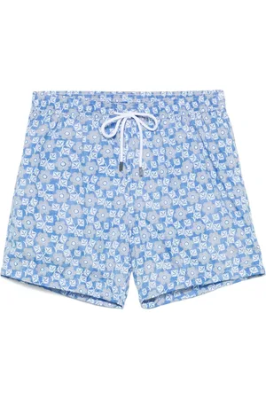 BARBA Badetøj, Herre, Blå, M, Polyester, Polyester Badeshorts med sidelommer