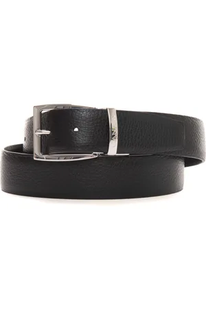 CANALI Tilbehør, Herre, Brun, 90 CM, Læder, Vendbar Hammer Læderbælte