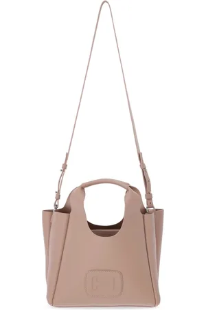 Hogan Taske, Dame, Brun, ONE SIZE, Uld, Elegant læderskuldertaske med logo