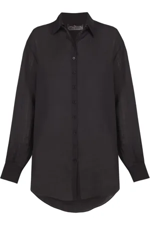 Cortana Bluser & Skjorter, Dame, Sort, L, Oversized Skjorte
