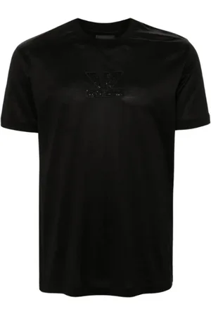 Emporio Armani Top, Herre, Sort, L, Bomuld, Klassisk T-shirt