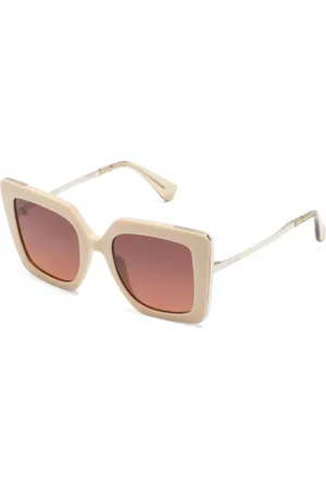 Max Mara Tilbehør, Dame, Brun, 52 MM, Uld, Stilfulde solbriller til hverdagsbrug