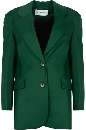 Silvian Heach Jakke, Dame, Grøn, XS, Polyester, Enkeltknappet Blazer