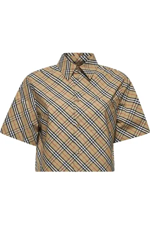 Burberry Bluser & Skjorter, Dame, , 2XS, Bomuld, Check Skjorte