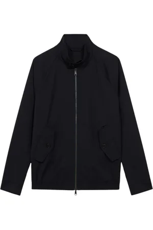 Brooks Brothers Jakke, Herre, Blå, M, Tyl, Navy Virgin Wool Harrington Jakke