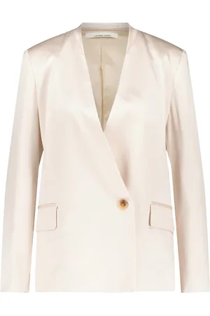 LIVIANA CONTI Jakke, Dame, , M, Satin, Satin Blazer, lige snit, enkelt knap