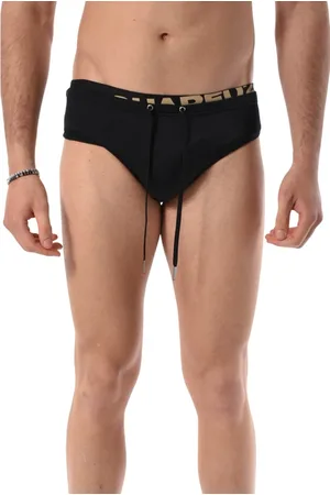 Dsquared2 Badetøj, Herre, Sort, M, Logo Slip Costume Slim Fit