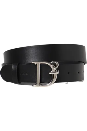 Dsquared2 Tilbehør, Dame, Sort, 70 CM, Læder, Elegant Damebælte - Belt D2