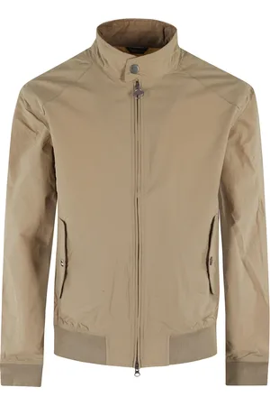 Barbour Jakke, Herre, Brun, XL, Bomuld, Beige Harrington Rectifier Jakke