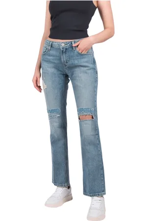 Frame Jeans, Dame, Blå, W27, Bomuld, Low Boot Jeans Spears Lwbt727