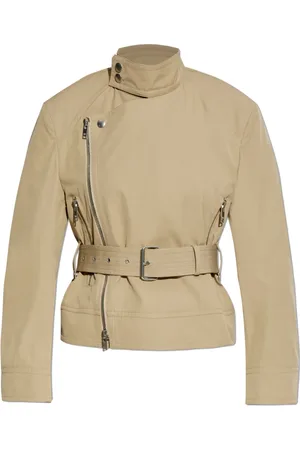 Bottega Veneta Jakke, Dame, , 2XS, Bomuld, Belted Jacket i Sand